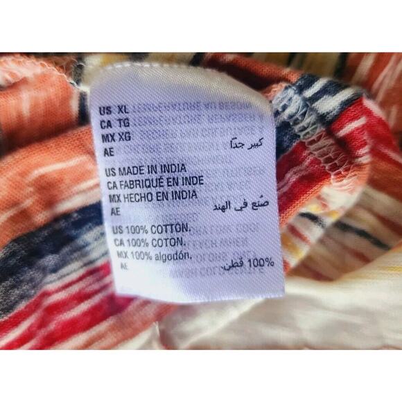 Sun + Stone Baja Stripe Pullover Lightweight Hoodie Long Sleeve Surf Shirt XL - Picture 2 of 8